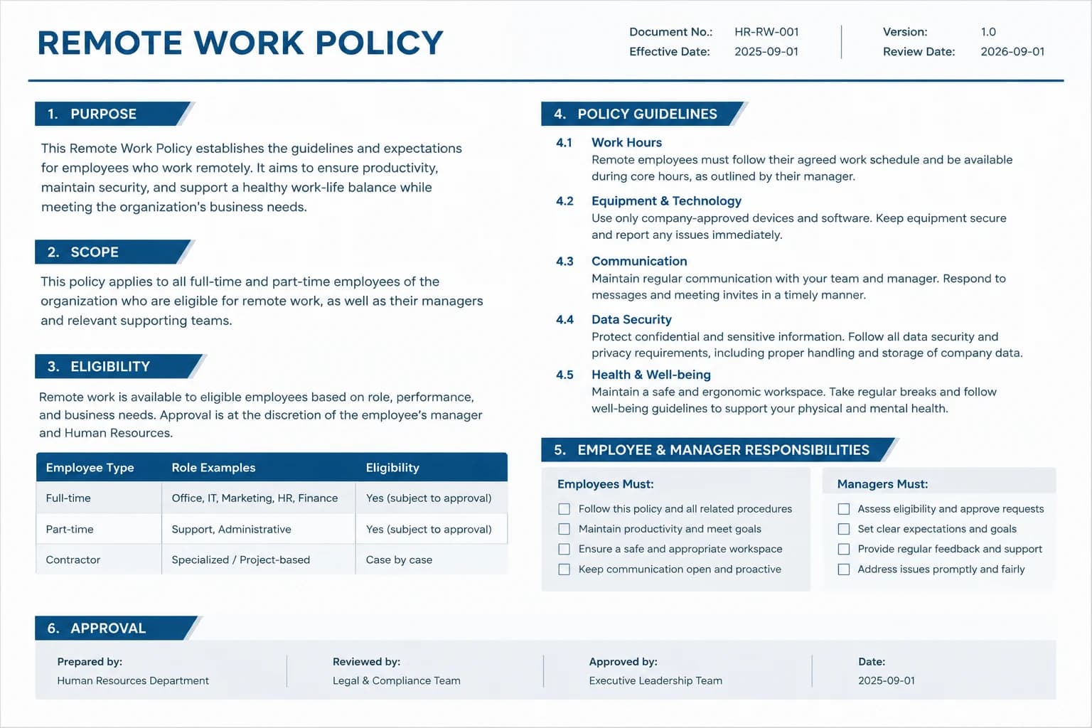 Contracts and policies - Original